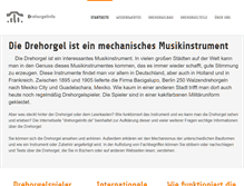 Tablet Screenshot of drehorgelinfo.de